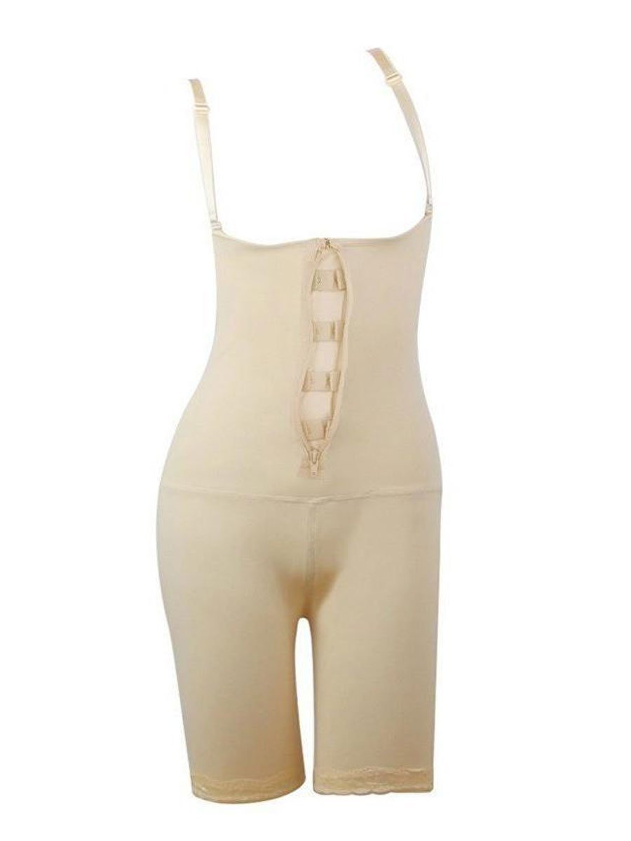 Full Body Shaper With Open-Rear-Butt-Lift Beige