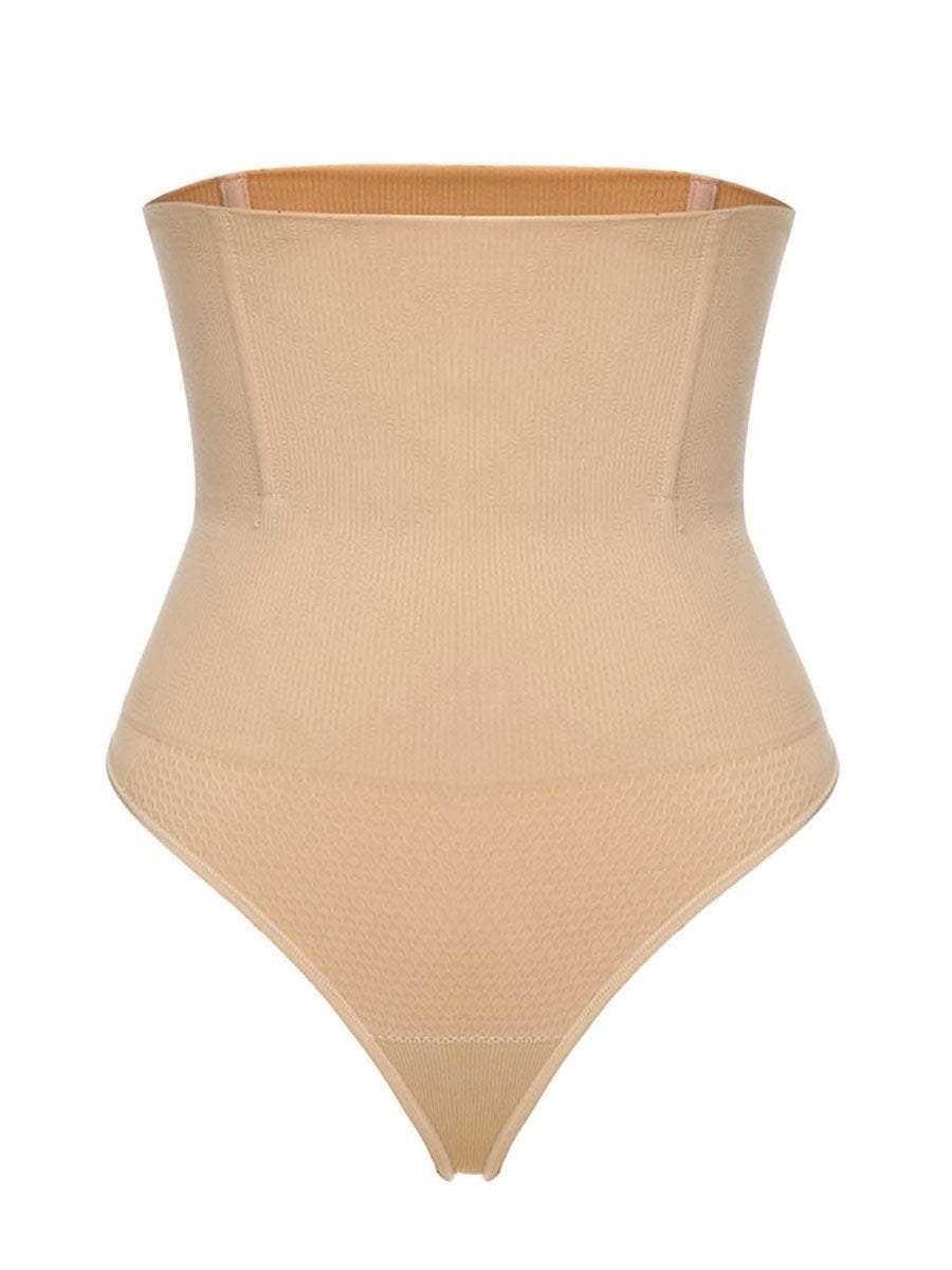 High-Waisted Boned Tummy Control Shaper Thong Hourglass Gal