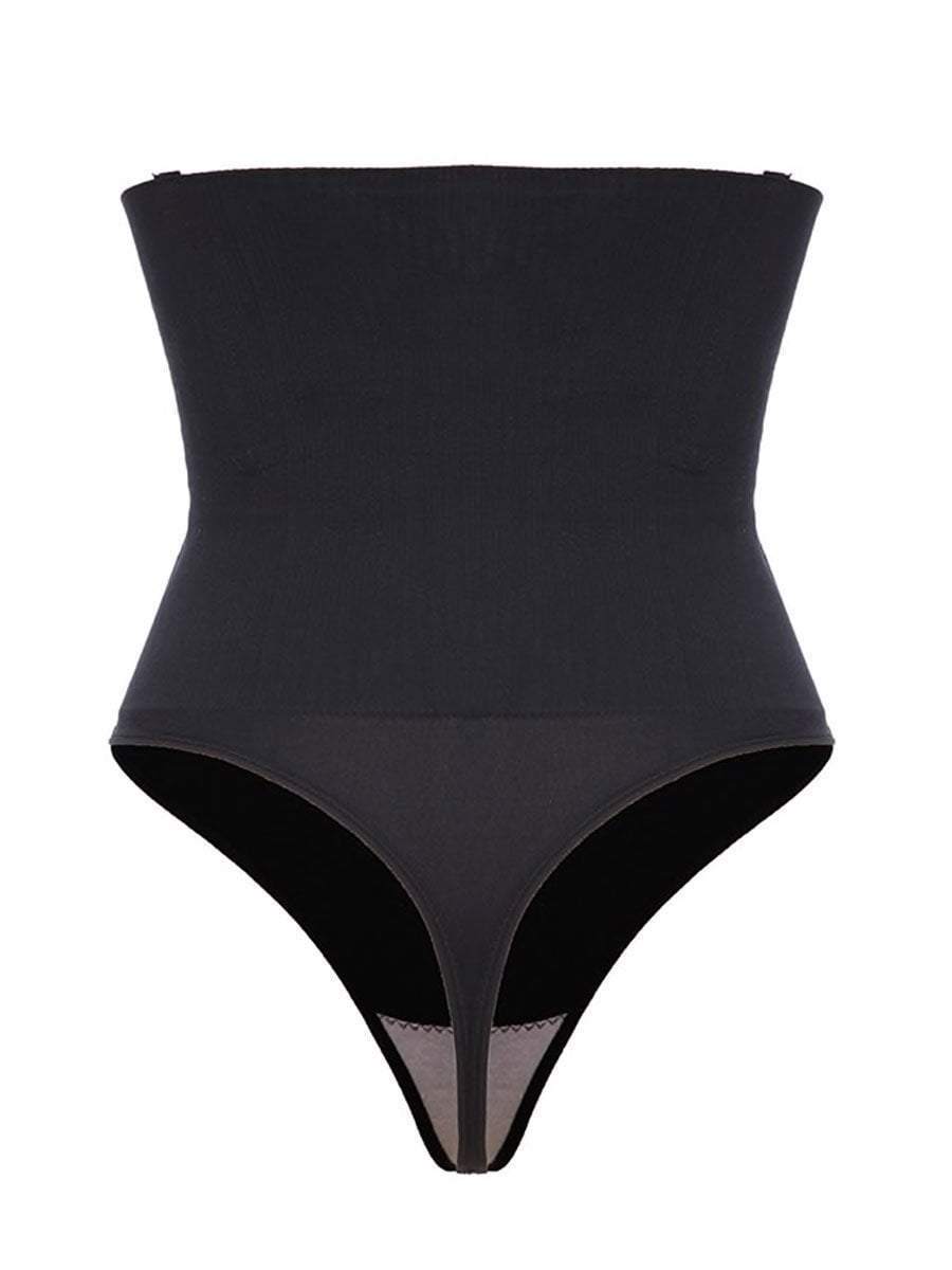 High-Waisted Boned Tummy Control Shaper Thong Hourglass Gal