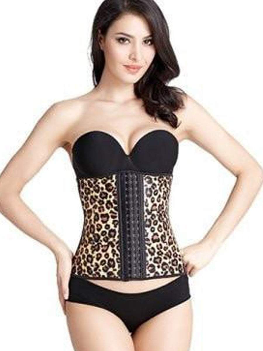 Latex Waist Trainer for Women Leopard waist trainer Hourglass Gal