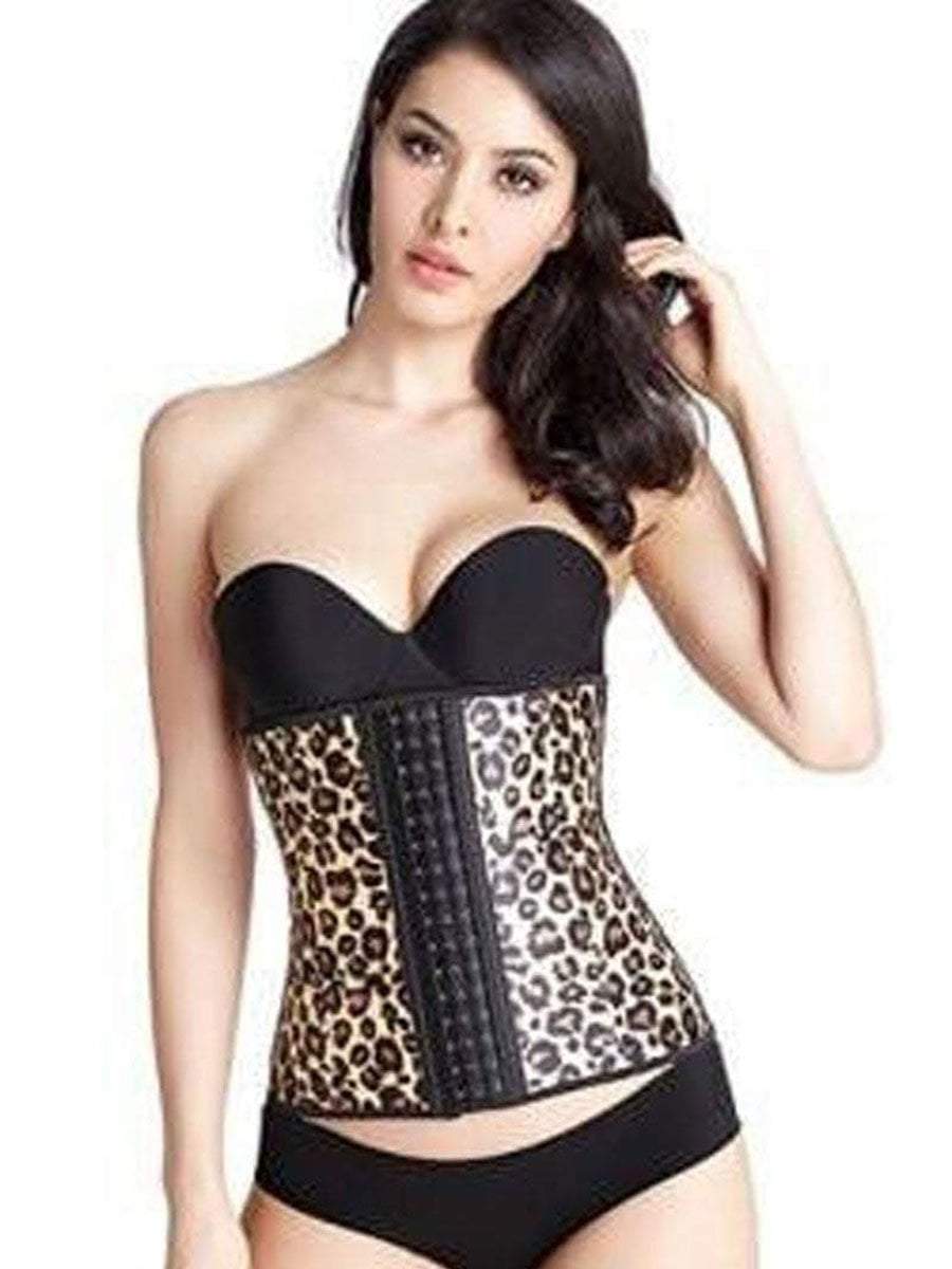 S-Shaper Sexy Rubber Leopard Animal Print Vest Latex Waist Cincher Fajas  Waist Training Corsets - China Waist Trainer and Shapers price