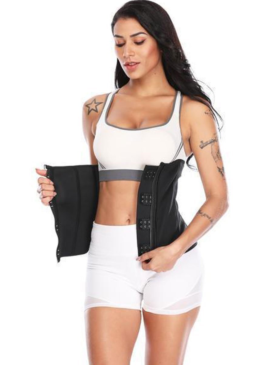Latex Waist Trainer Zip-up waist trainer Hourglass Gal