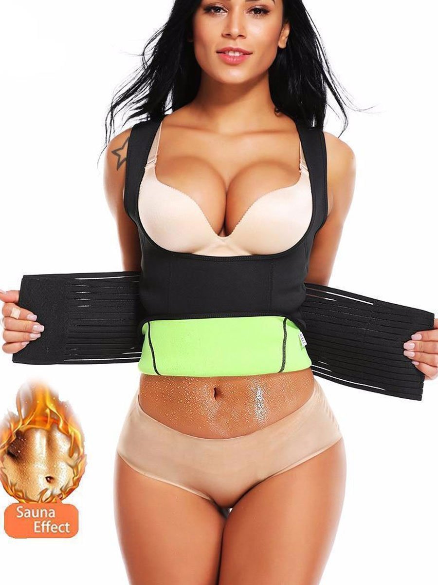 Neoprene Sauna Vest With Waist Belt