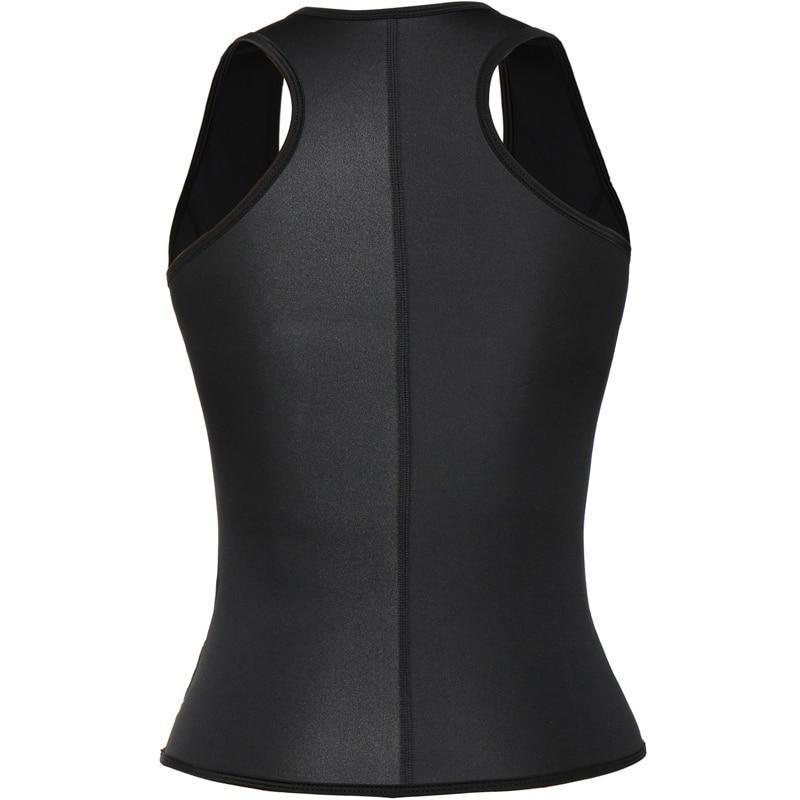 Neoprene Zip-up Waist Trainer Sweat Vest Active wear Hourglass Gal