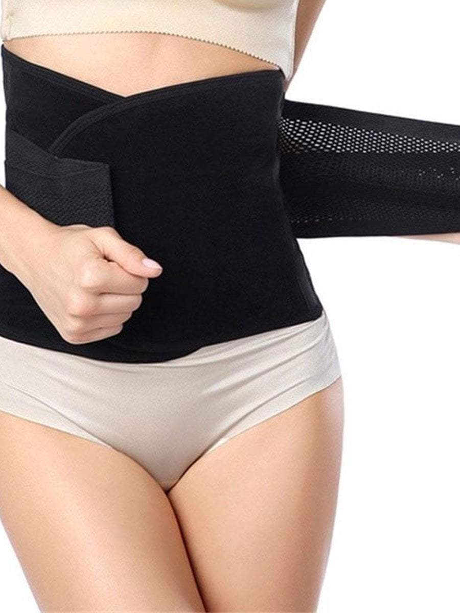 Postpartum Waist Trainer Belt postpartum belt Black / S/M Hourglass Gal