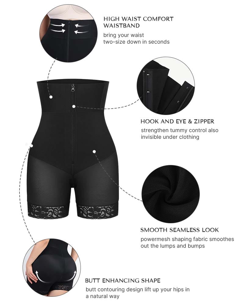 Boned Sculpt High Waist Shorts