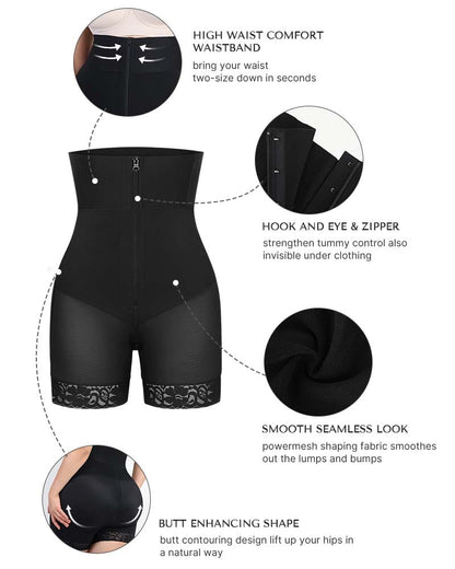 Boned Sculpt High Waist Shorts