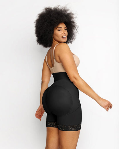 Boned Sculpt High Waist Shorts