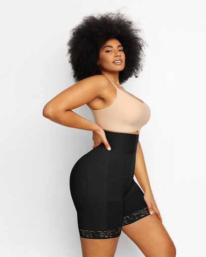 Boned Sculpt High Waist Shorts