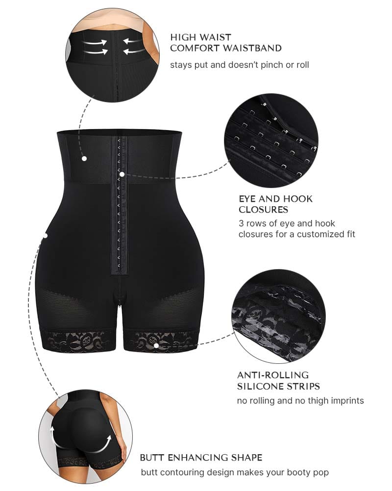 Boned Sculpt High Waist Shorts