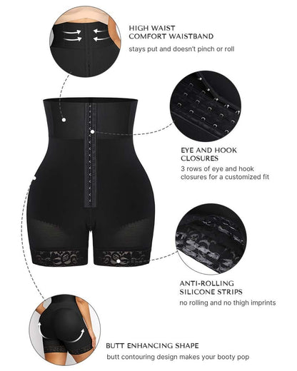 Boned Sculpt High Waist Shorts
