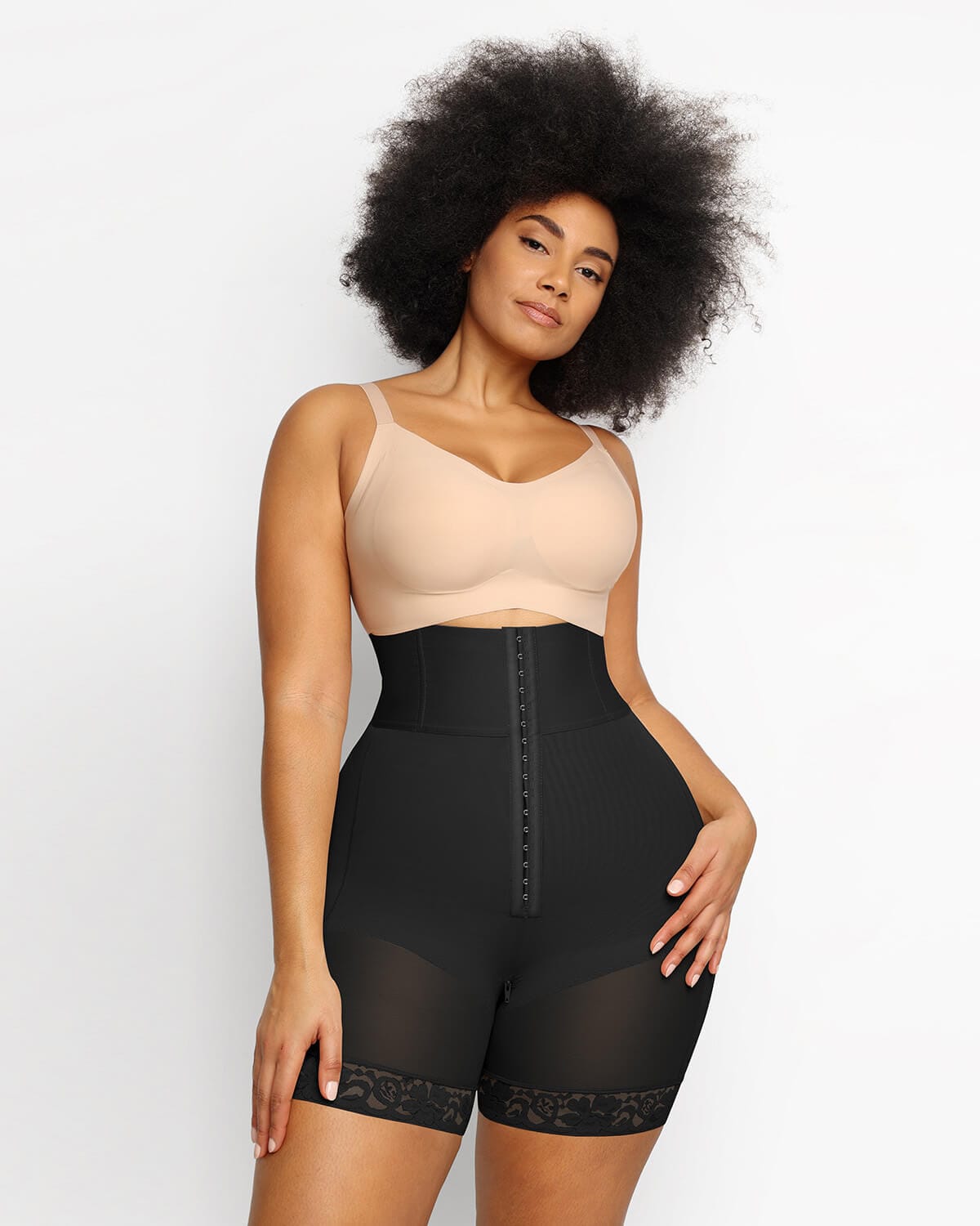 Boned Sculpt High Waist Shorts