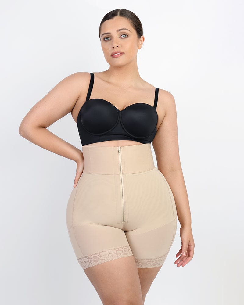 Boned Sculpt High Waist Shorts
