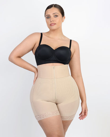 Boned Sculpt High Waist Shorts