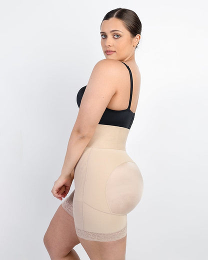 Boned Sculpt High Waist Shorts