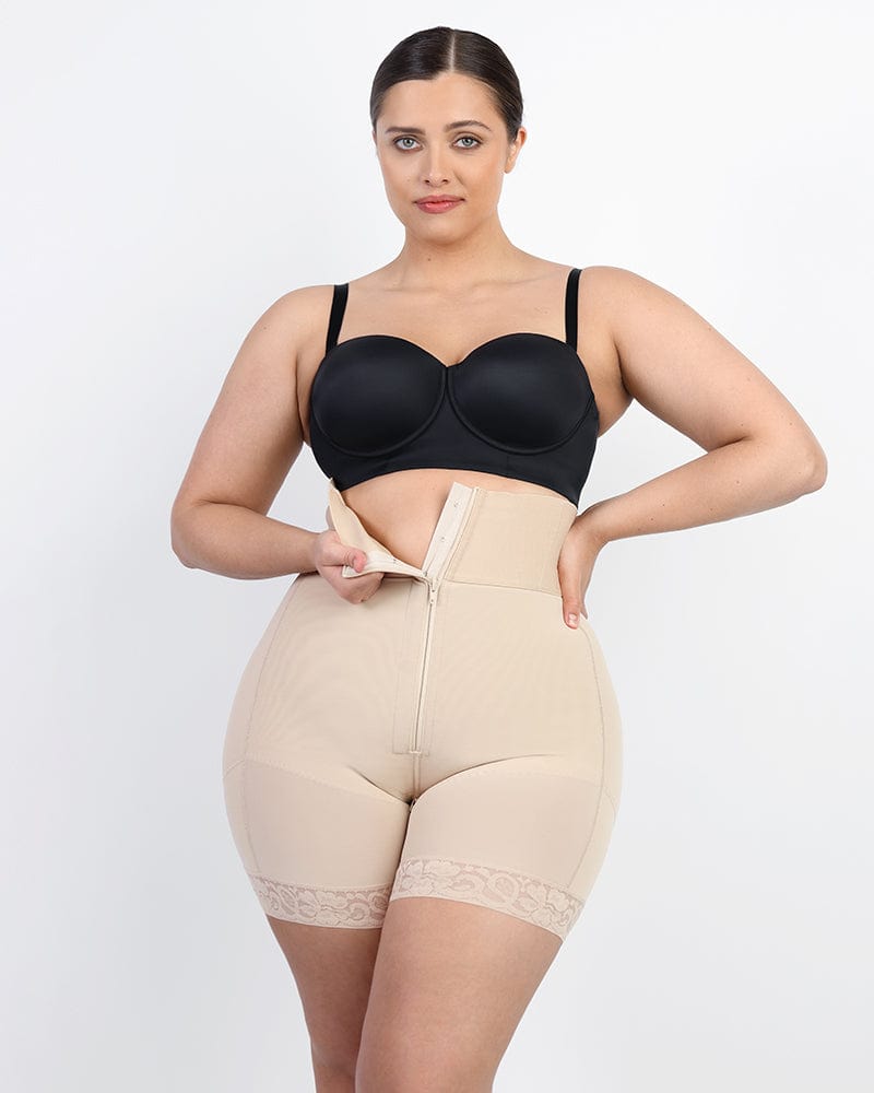 Boned Sculpt High Waist Shorts