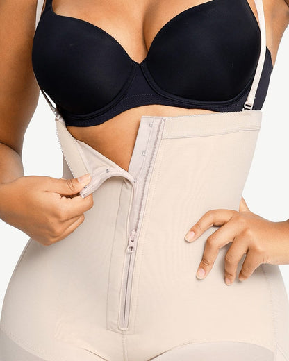 Firm Tummy Compression Bodysuit Shaper With Butt Lifter