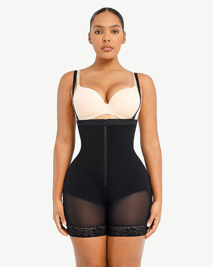 Firm Tummy Compression Bodysuit Shaper With Butt Lifter
