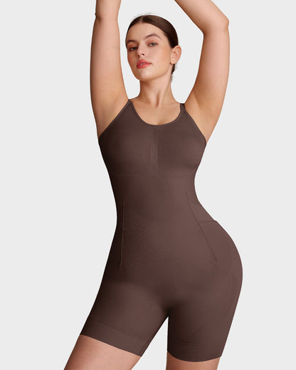 All in One Sculpting Bodysuit with Easy Off Design brown a 430beee4 f851 47a9 841d 3158581668b4