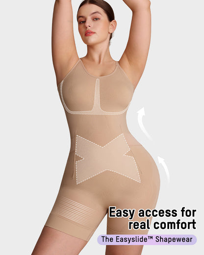 All in One Snap Off Sculpting Bodysuit detail a