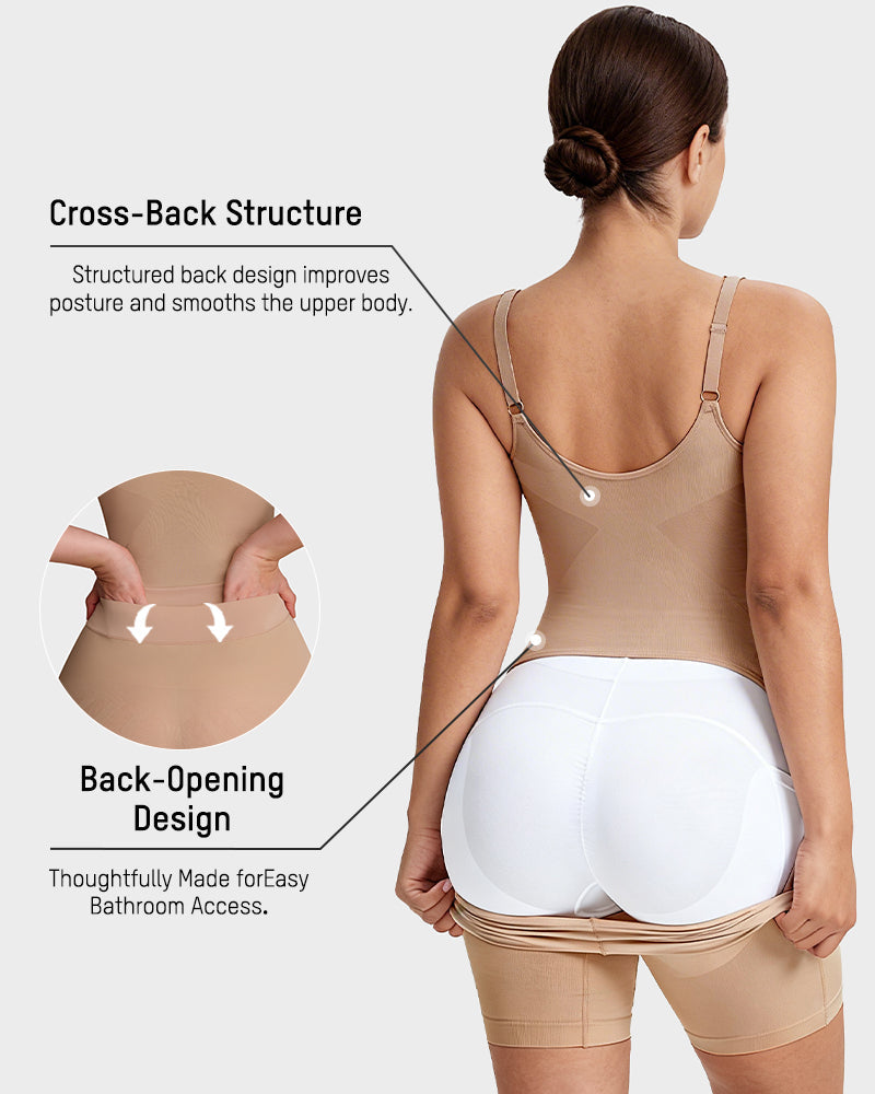 All in One Snap Off Sculpting Bodysuit detail b