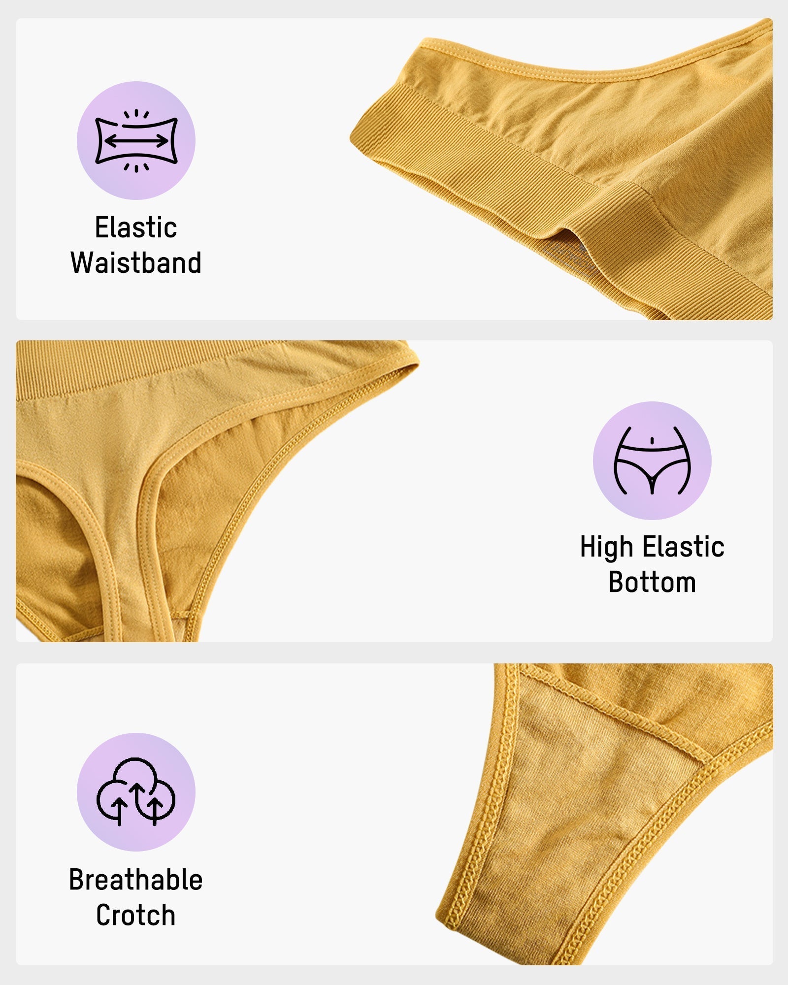 ComfortSeamlessSportThongPanties b