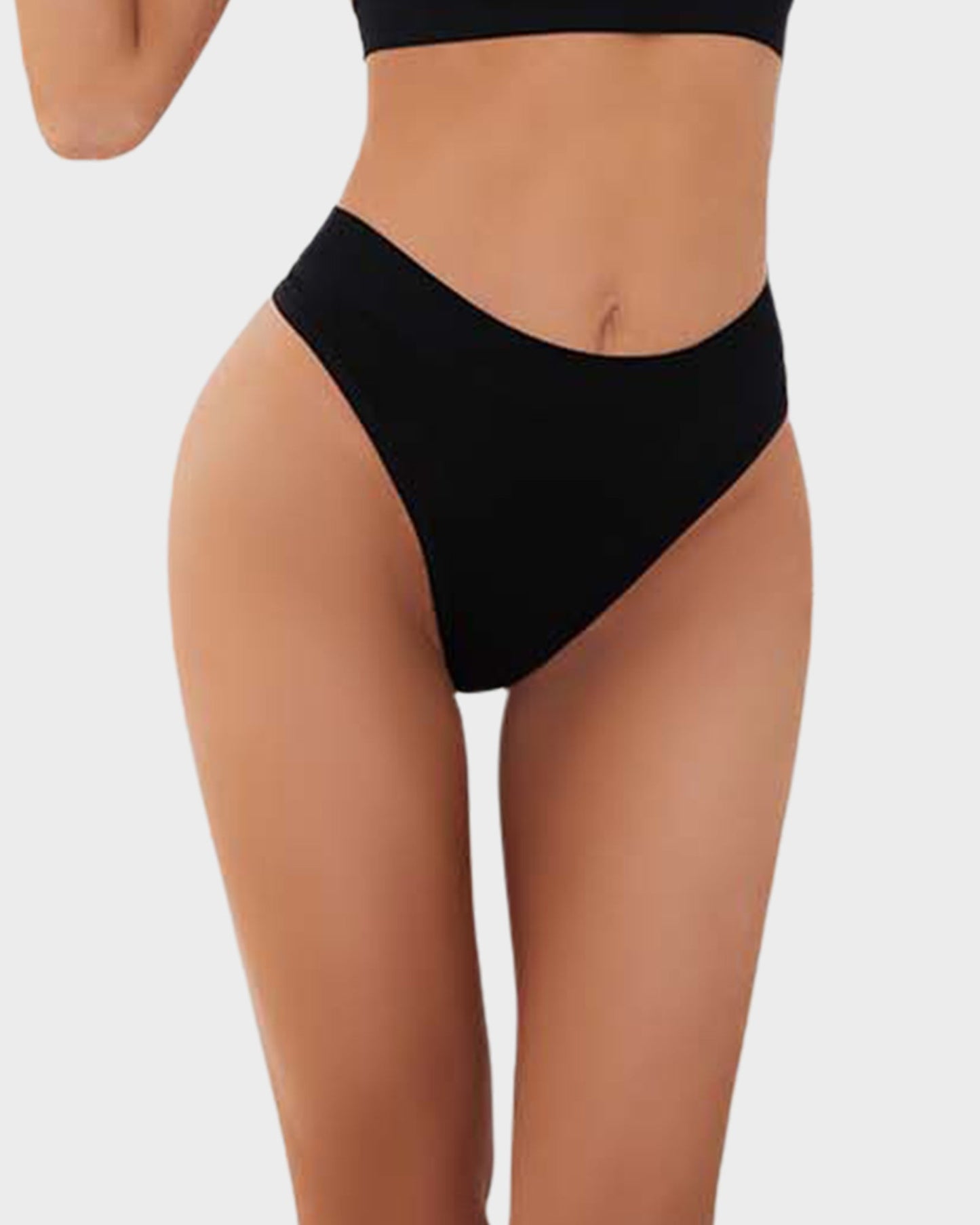 ComfortSeamlessSportThongPanties black b