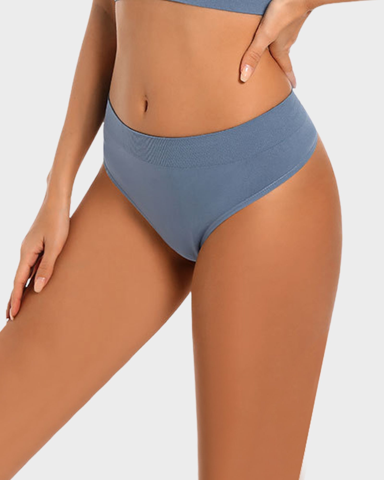 ComfortSeamlessSportThongPanties blue c