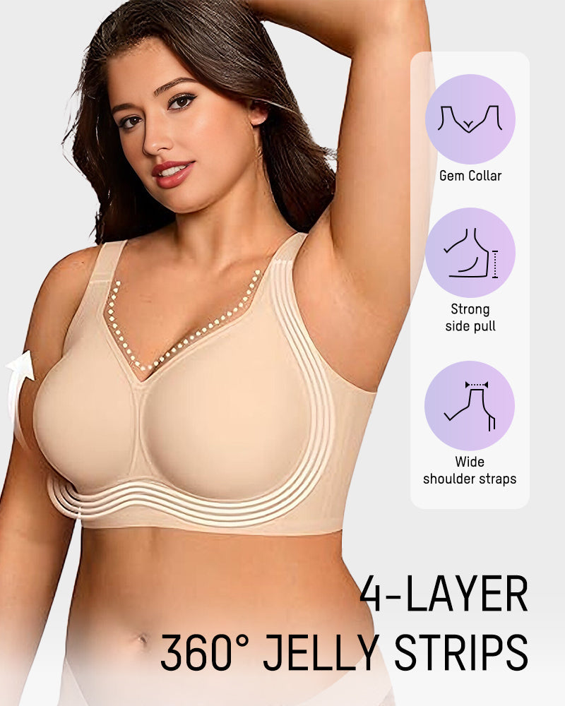 ComfortableWirelessFullCoverageJellySmoothingBra nude c