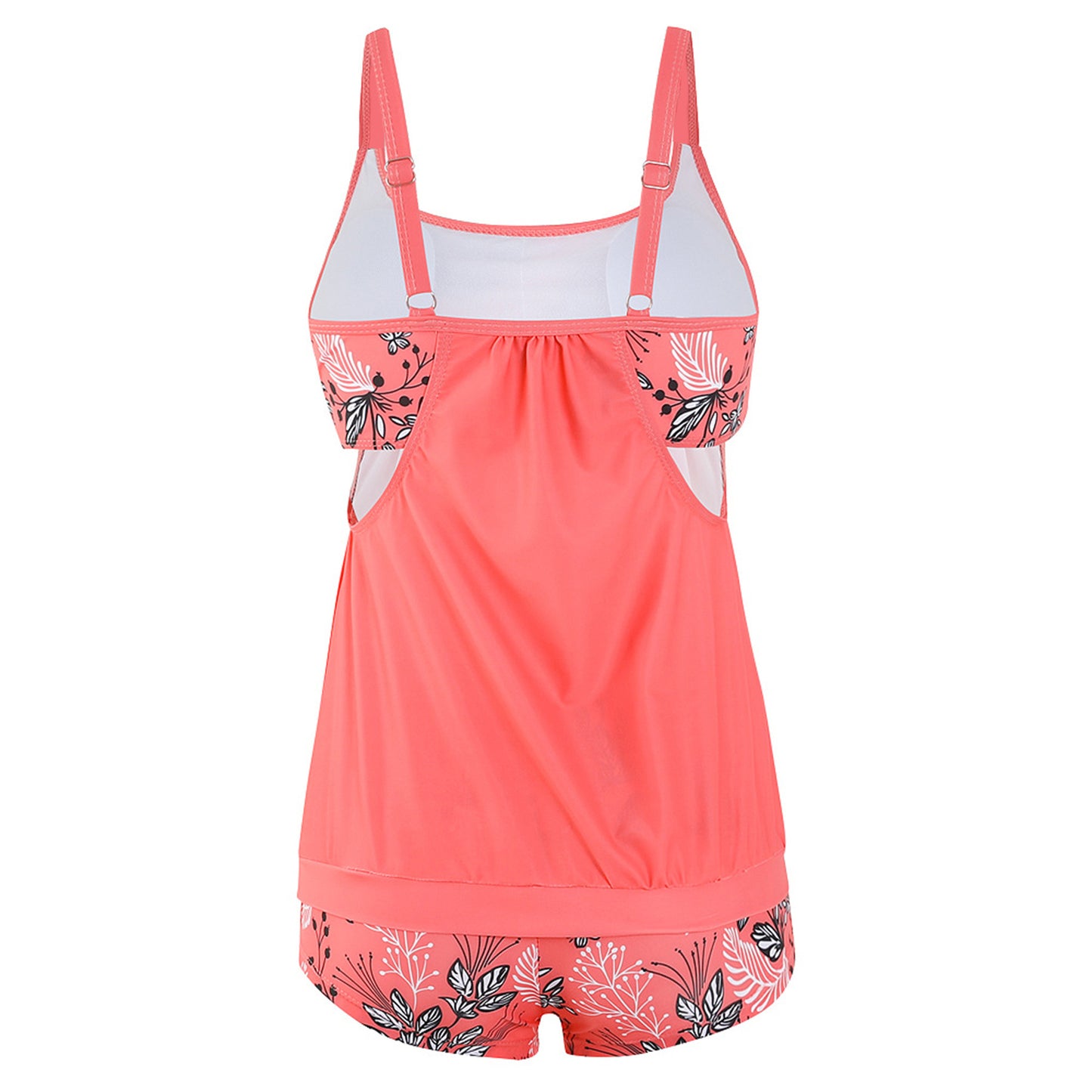 Plus Size Printed Boyshort Bikini Set