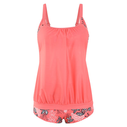 Plus Size Printed Boyshort Bikini Set