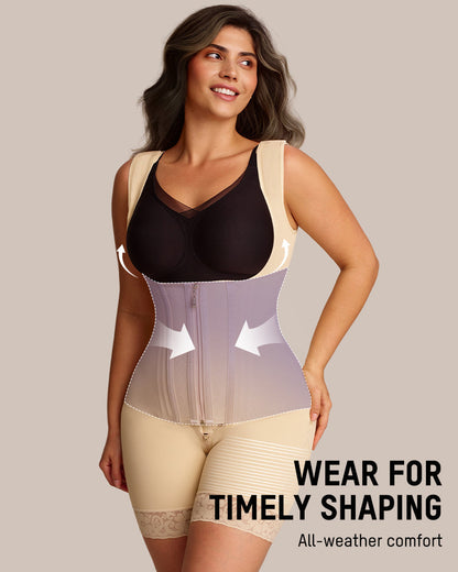 Post Surgery Tummy Tuck Compression Garment skin details a