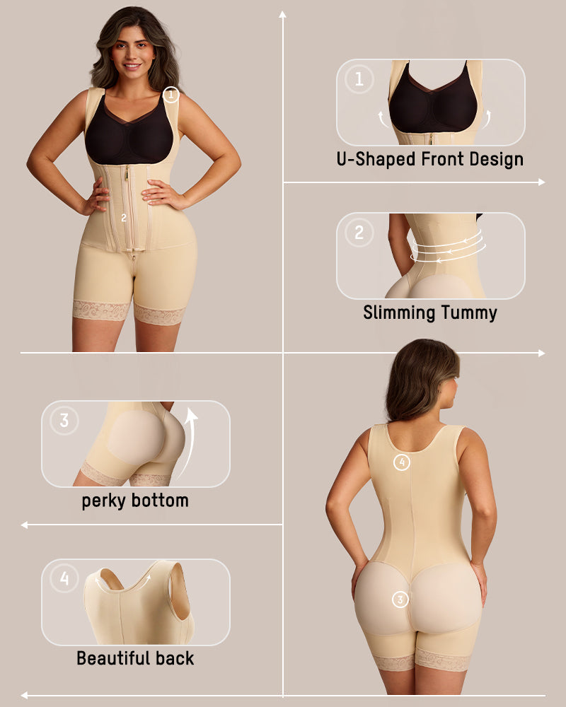 Post Surgery Tummy Tuck Compression Garment skin details c
