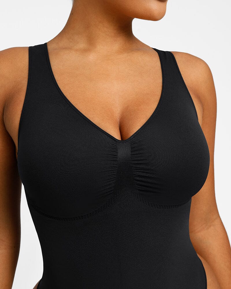 V-Neck Thong Bodysuit
