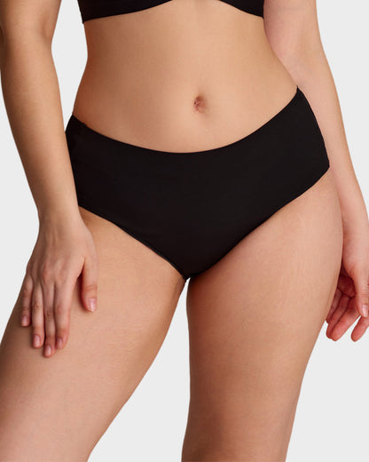 Seamless High Waist Shaping Panty black a