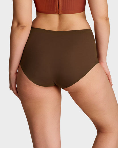Seamless High Waist Shaping Panty coffee c
