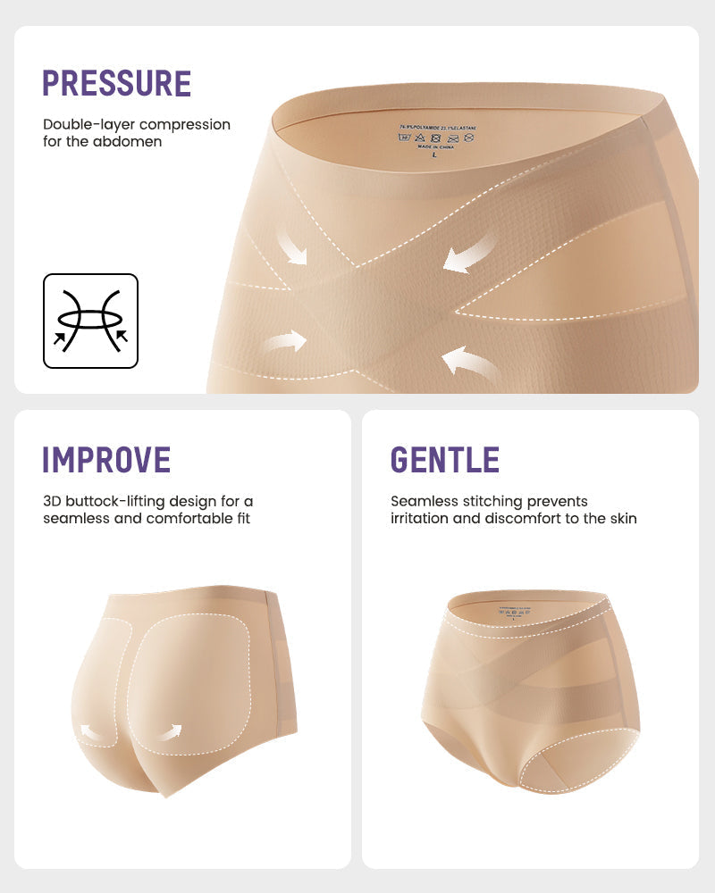 Seamless High Waist Shaping Panty nude b