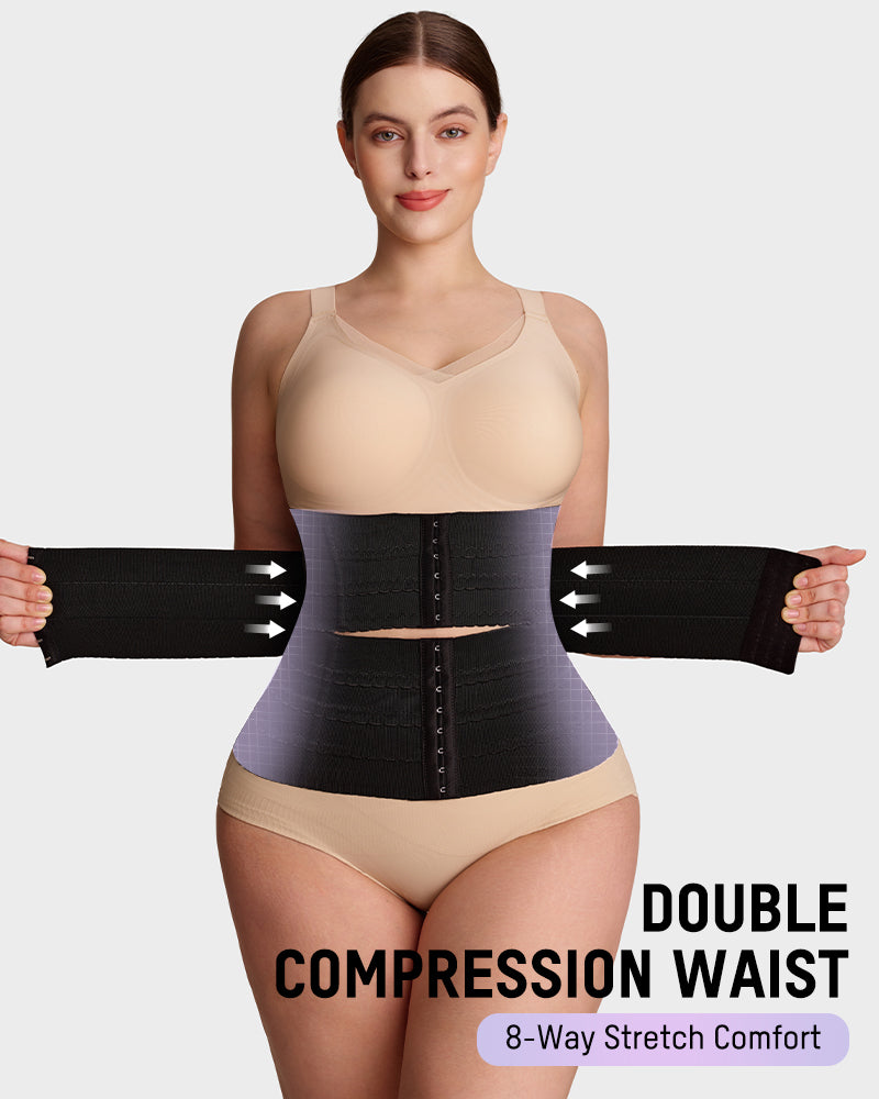 Segmented Waist Trainer Corset with Steel Bones black a 68ca0ce2 29e0 4449 94e3 20d6b6156655