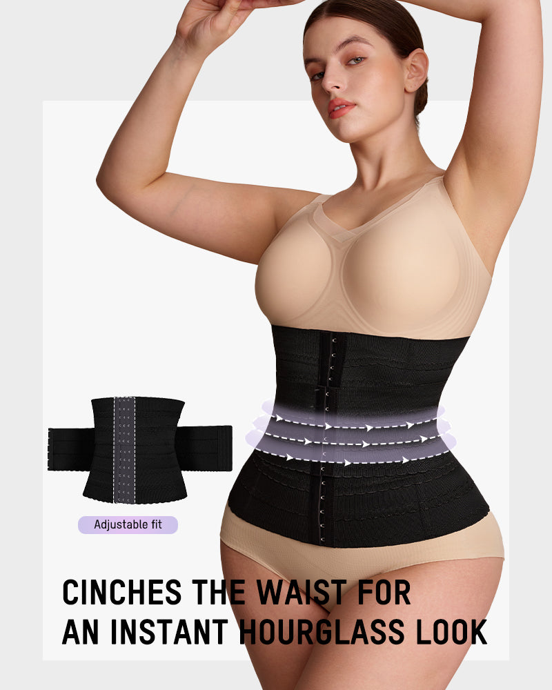 Segmented Waist Trainer Corset with Steel Bones black c 648f0db6 c0ef 44af 920c c62a2e4ea59c