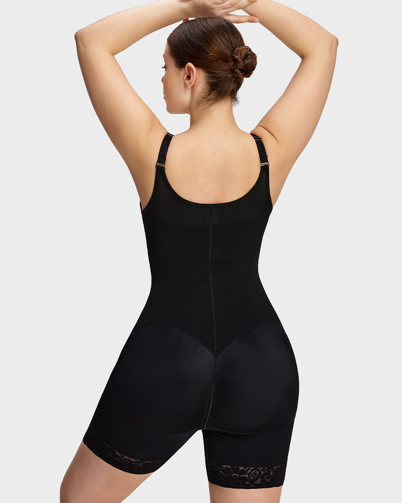 Tummy Control Butt Lifter Shaper with Zipper Crotch Fajas Colombianas black c b0a65c14 8611 4bba 88fd 5933464d4f0f