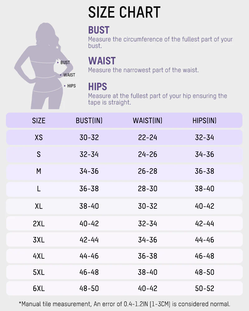 Tummy Control Butt Lifter Shaper with Zipper Crotch Fajas Colombianas size chart