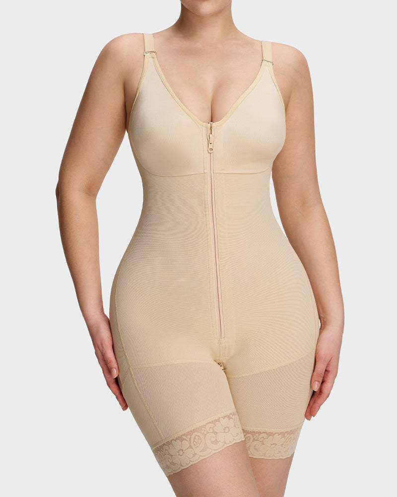 Tummy Control Butt Lifter Shaper with Zipper Crotch Fajas Colombianas skin