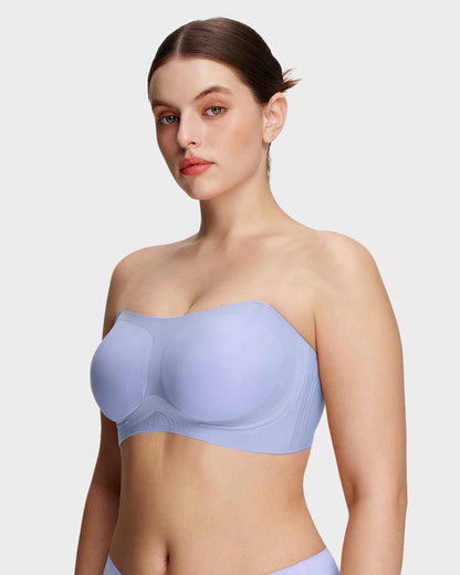 Comfortable Stay-Put Strapless Bra - Blue