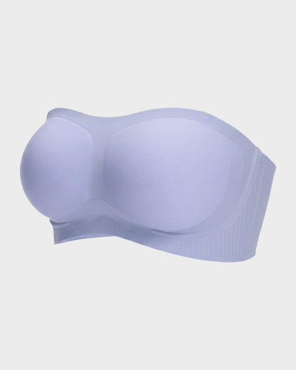Comfortable Stay-Put Strapless Bra - Blue