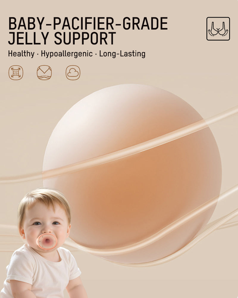 Comfortable Stay-Put Strapless Bra - Nude