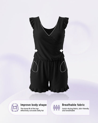 Built-in Bra Swim Romper
