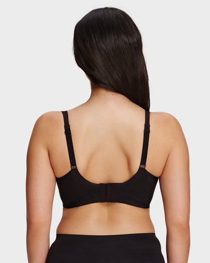AirEase™ Supportive Wireless Deep-V Bra - Black