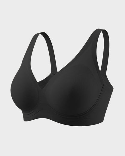 AirEase™ Supportive Wireless Deep-V Bra - Black