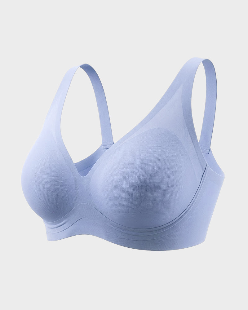 AirEase™ Supportive Wireless Deep-V Bra - Blue