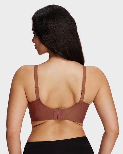 AirEase™ Supportive Wireless Deep-V Bra - Coffee